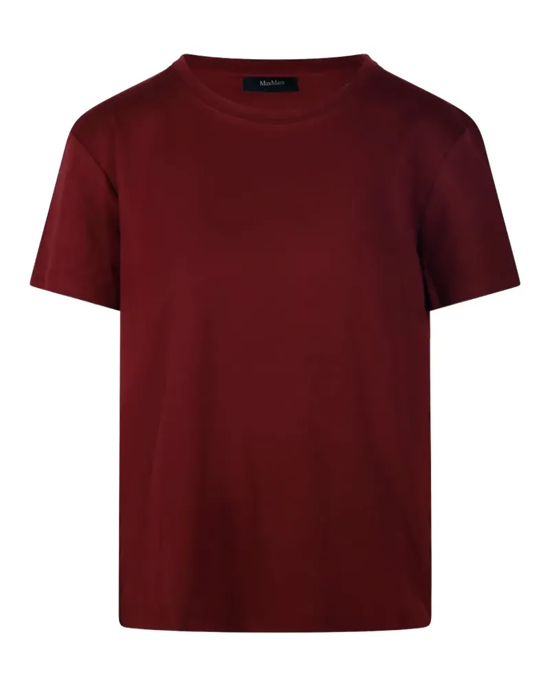 Max Mara T-Shirt mit Rundhalsausschnitt - Rot Rot