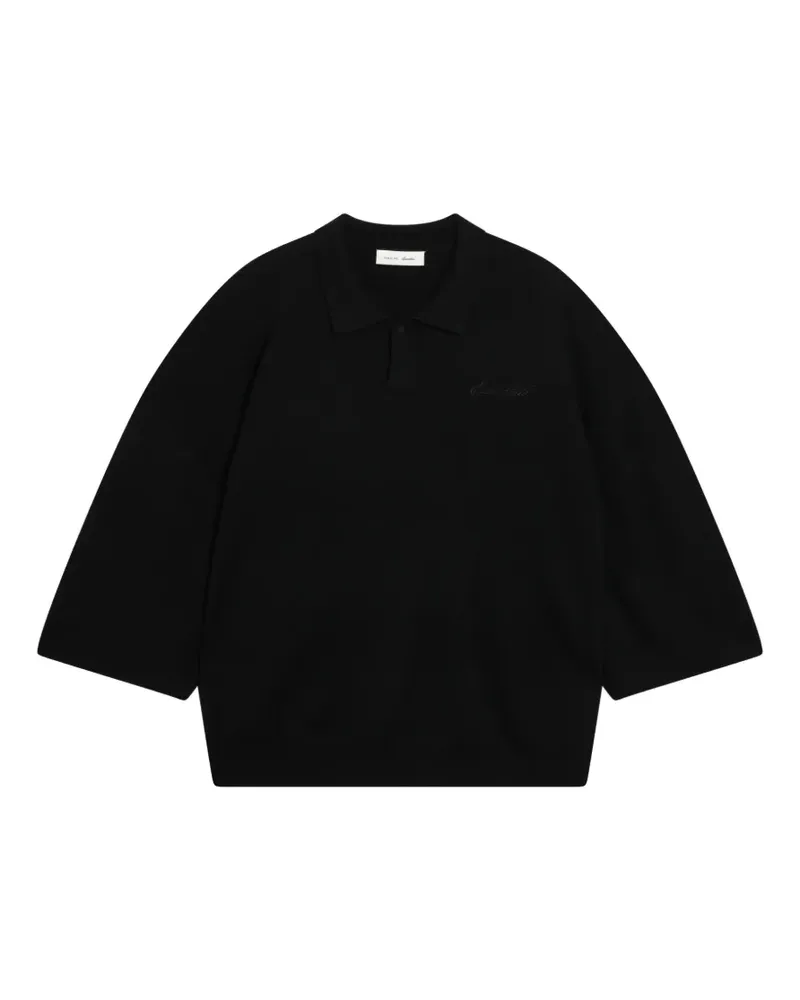 Fear of God 90s Poloshirt mit 3/4-Ärmeln - Schwarz Schwarz