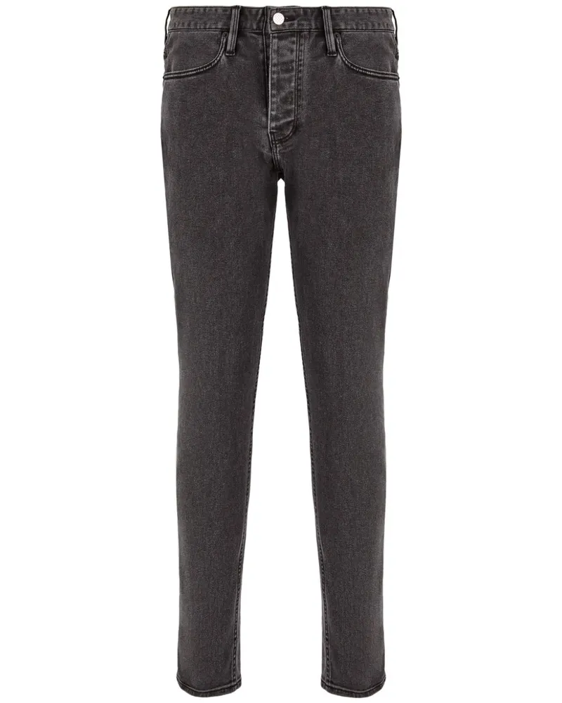 Emporio Armani J75 Slim-Fit-Jeans aus Stretch-Denim - Schwarz Schwarz