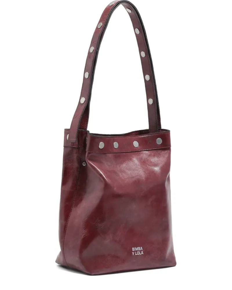 BIMBA Y LOLA Carlino Schultertasche mit Nieten - Rot Rot