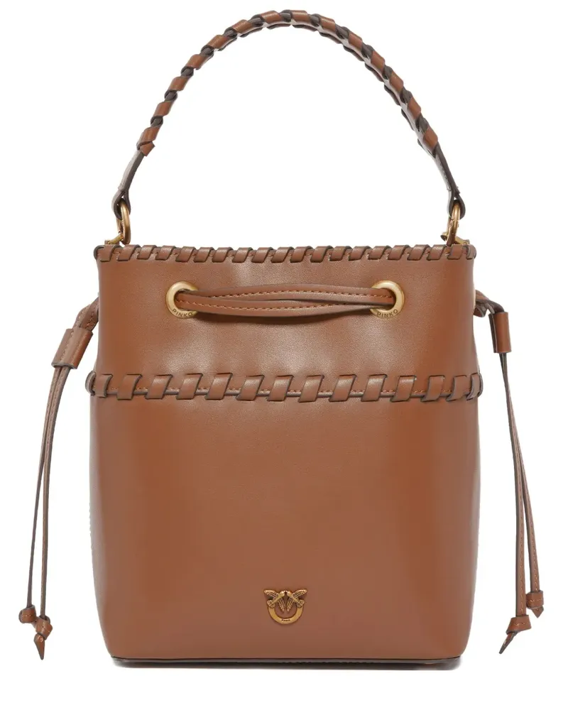 Pinko Beuteltasche aus Leder - Braun Braun