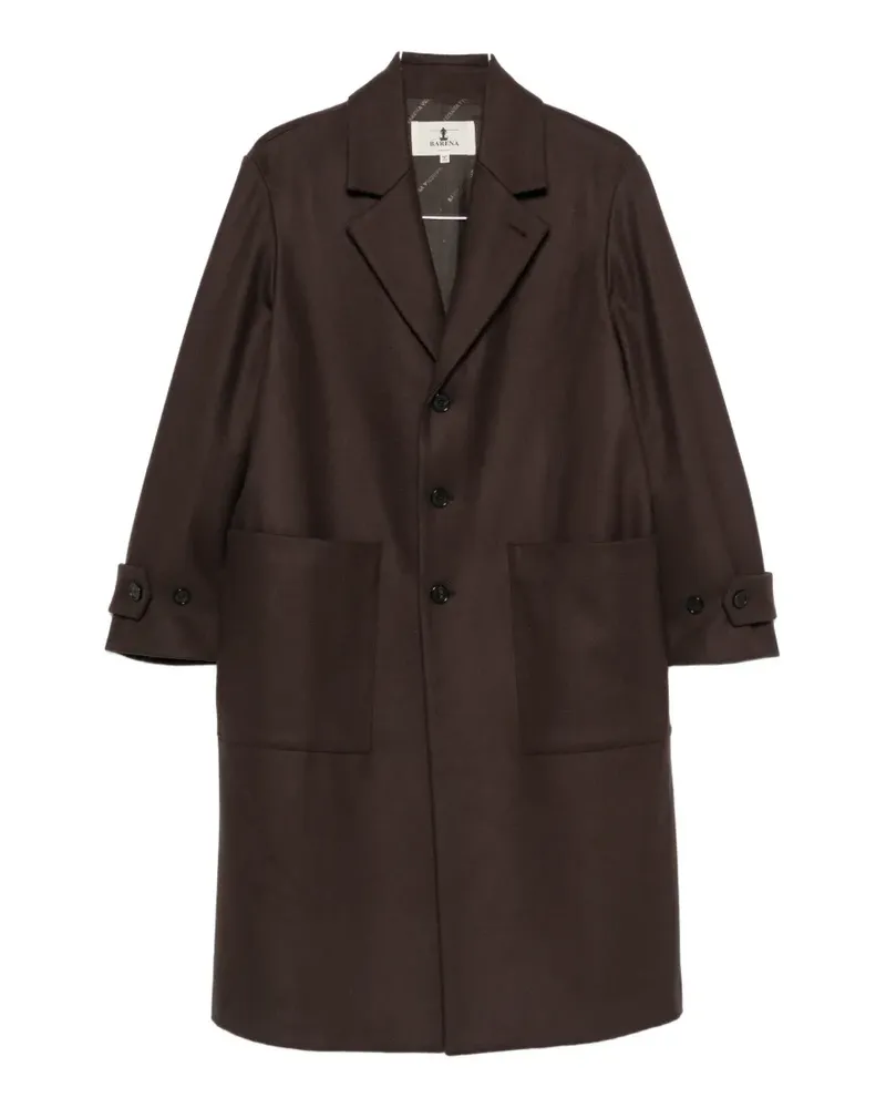 BARENA button-up notched-lapels coat - Braun Braun