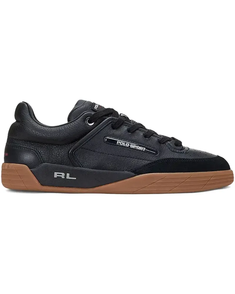 Ralph Lauren Sneakers aus Leder - Schwarz Schwarz
