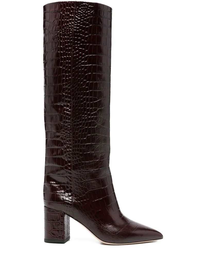 Paris Texas Stiefel mit hohem Absatz 77mm - Braun Braun