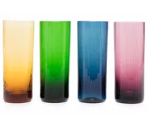 Gläser-Set in Regenbogenfarben - Blau