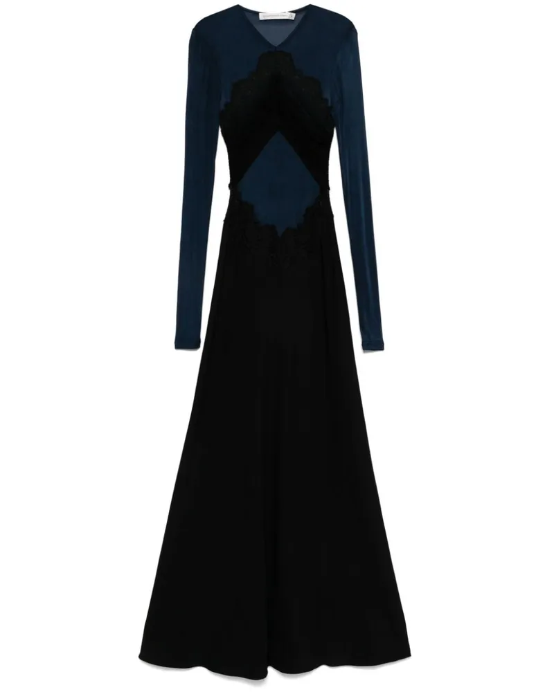 Christopher Esber Maxikleid mit Spitzendetail - Schwarz Schwarz