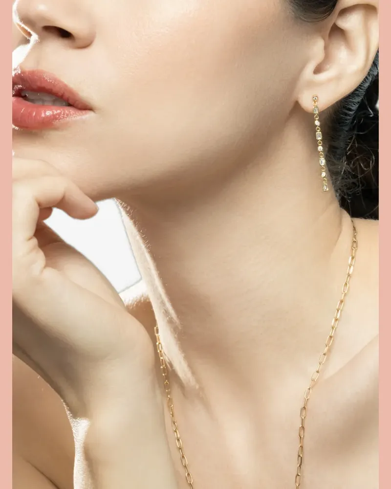 SHAY Infinity diamond drop earrings - Gold Gold