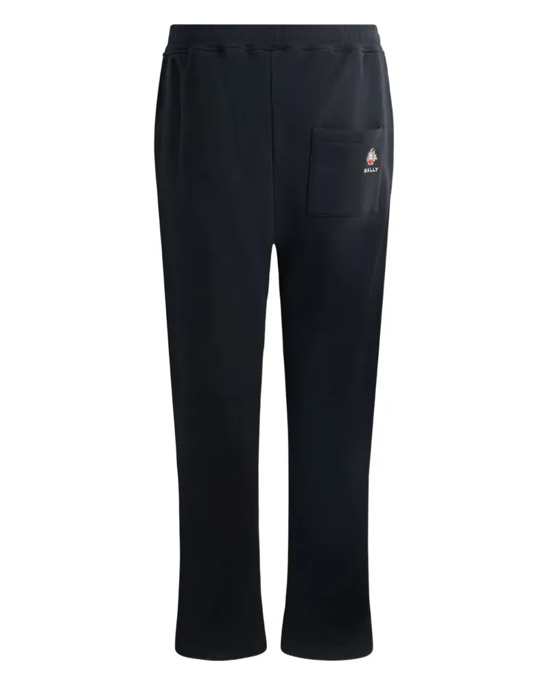Bally crest-embroidered sweatpants - Blau Blau