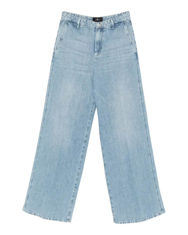 7 for all mankind side-pocket wide-leg jeans - Blau Blau