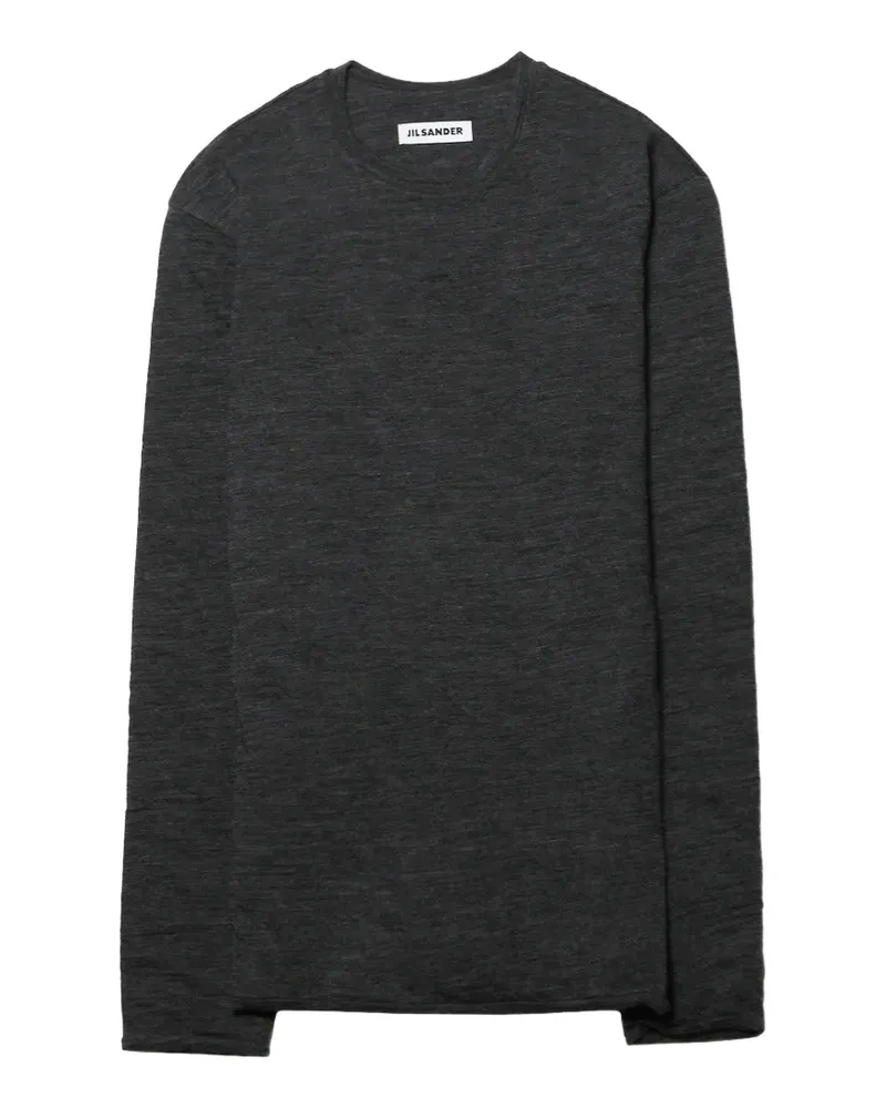 Jil Sander Klassisches Langarmshirt - Grau Grau