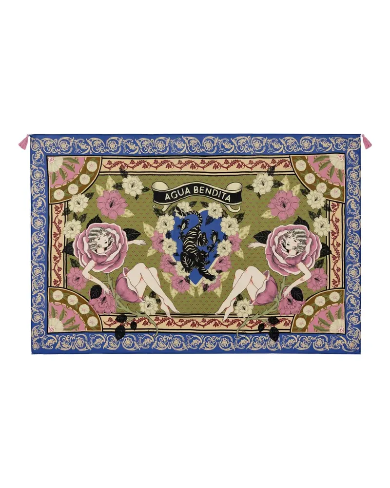 AGUA BENDITA Marine Matches Kaftan - Blau Blau