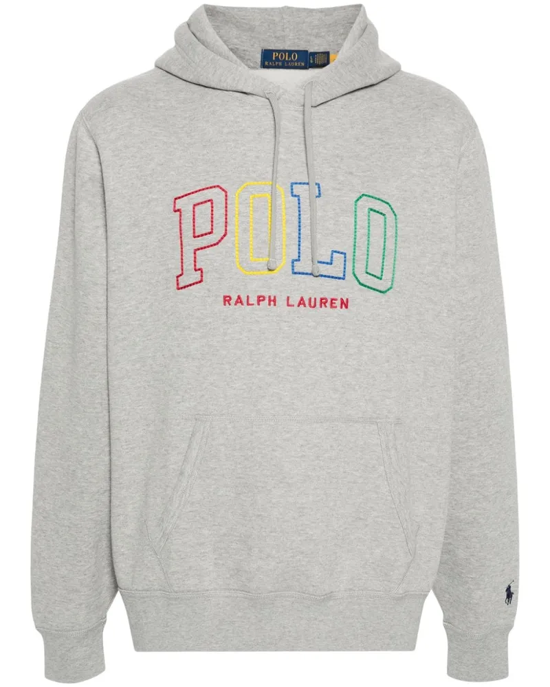 Ralph Lauren Hoodie mit Logo-Stickerei Grau