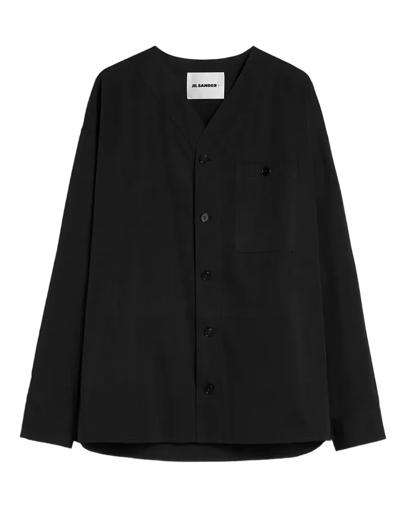 Jil Sander Hemd mit aufgesetzter Tasche - Schwarz Schwarz