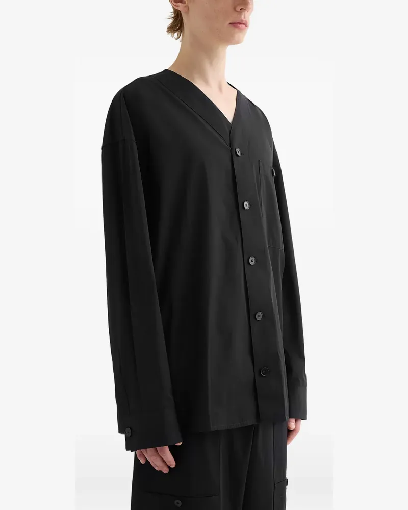 Jil Sander Hemd mit aufgesetzter Tasche - Schwarz Schwarz