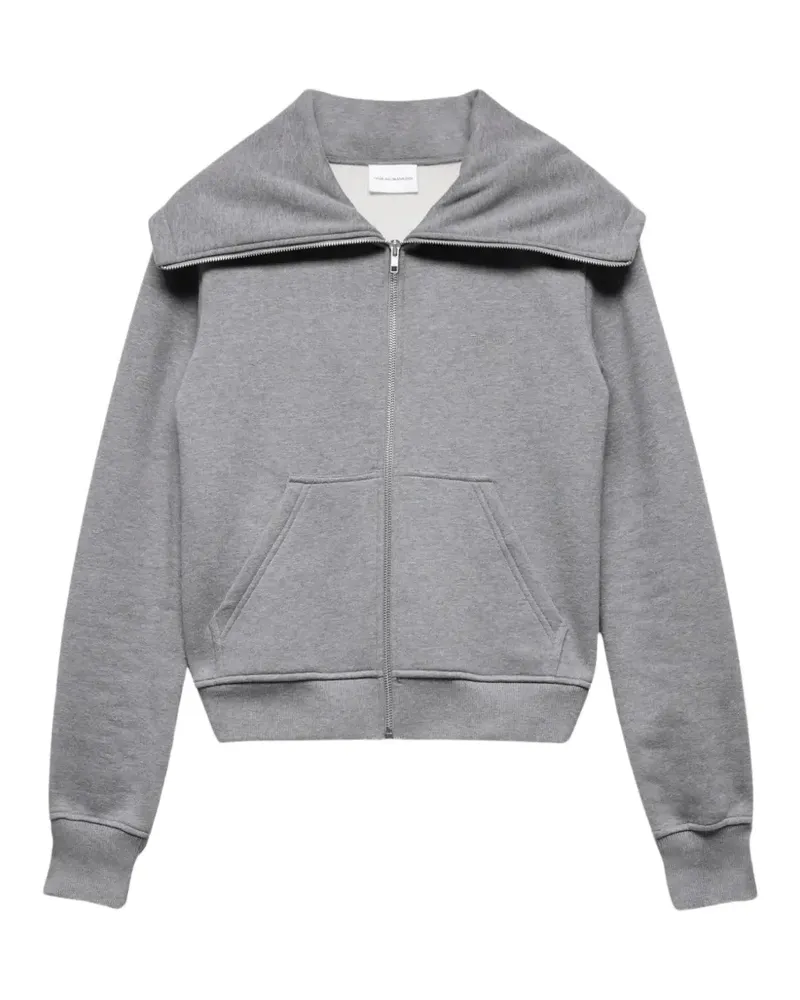 7 for all mankind Hoodie mit Kragen und Reißverschluss - Grau Grau
