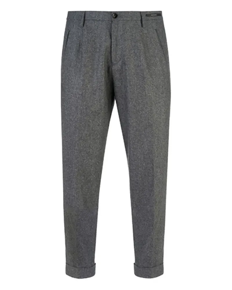 MICHAEL COAL cuffed-hem tailored trousers - Grau Grau
