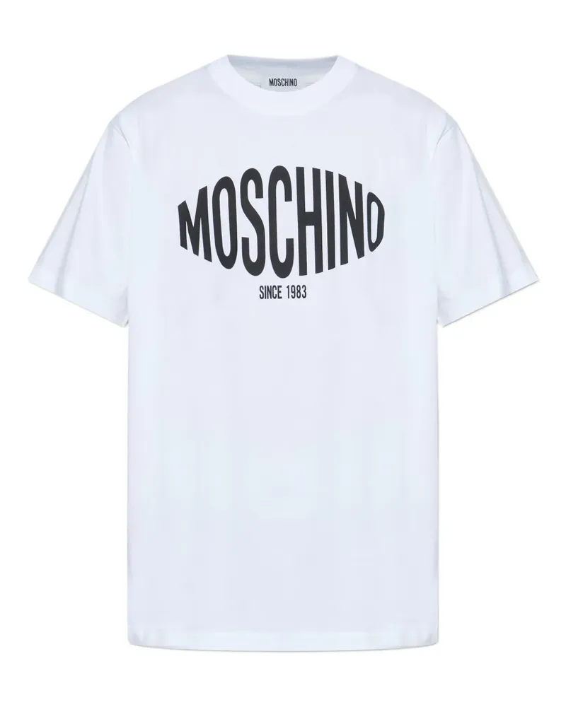 Moschino logo-print T-shirt - Weiß Weiß