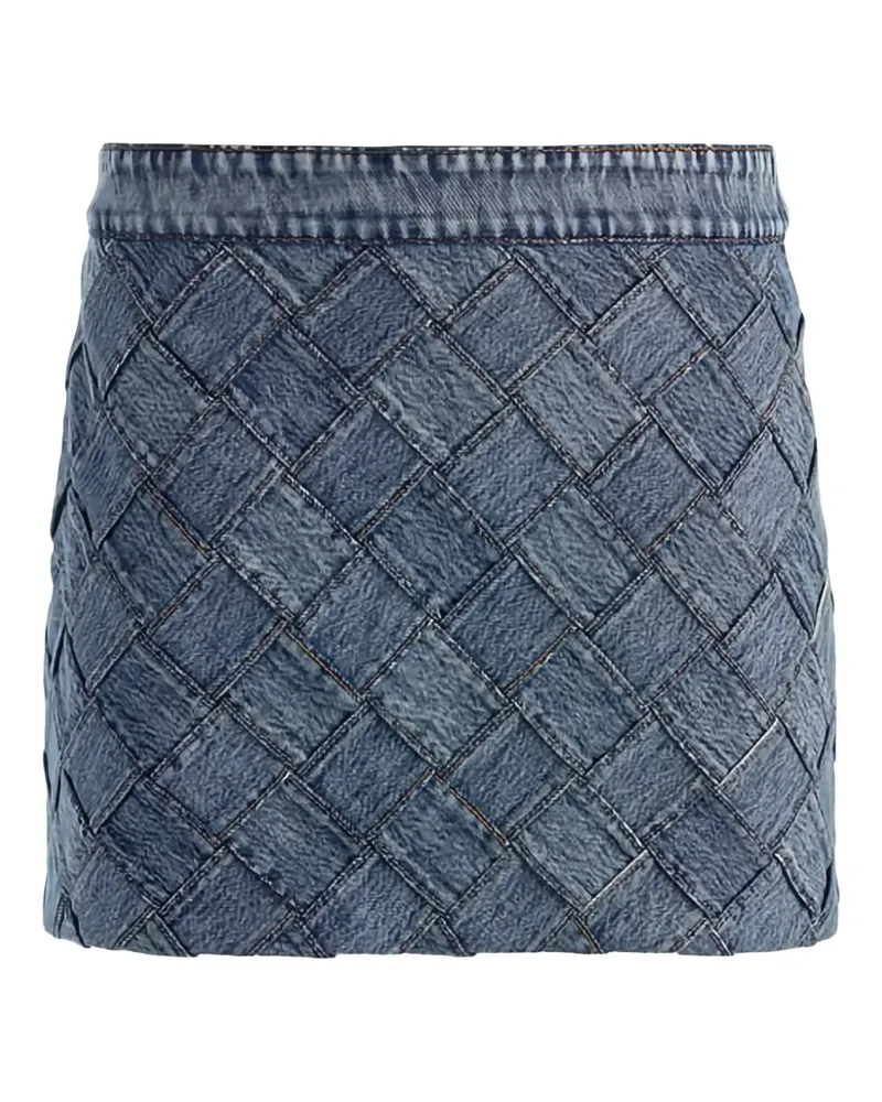 Alice + Olivia Rubi Jeansrock mit gewebtem Design - Blau Blau