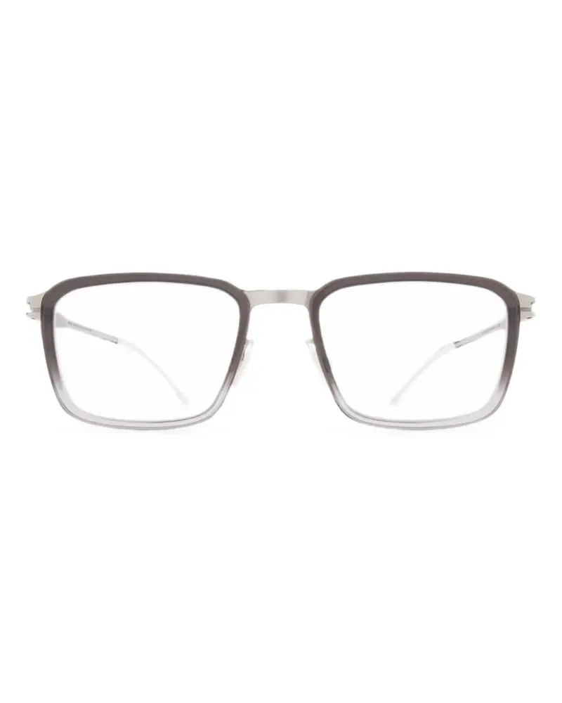Mykita Eckige Brille mit Farbverlauf - Silber Silber