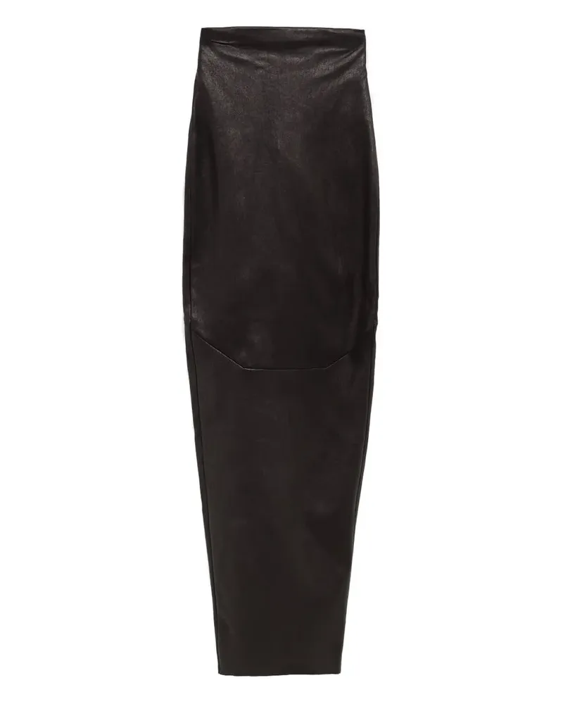 Rick Owens zip-up maxi skirt - Schwarz Schwarz