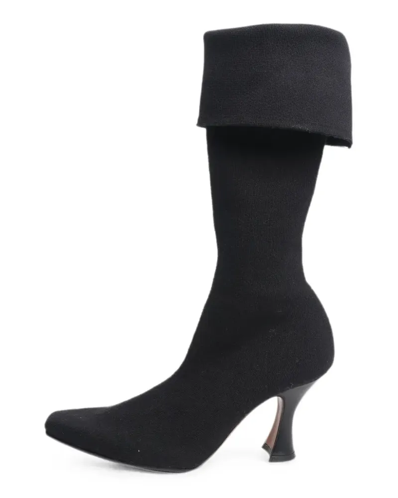 NEOUS fold-over knit boots - Schwarz Schwarz