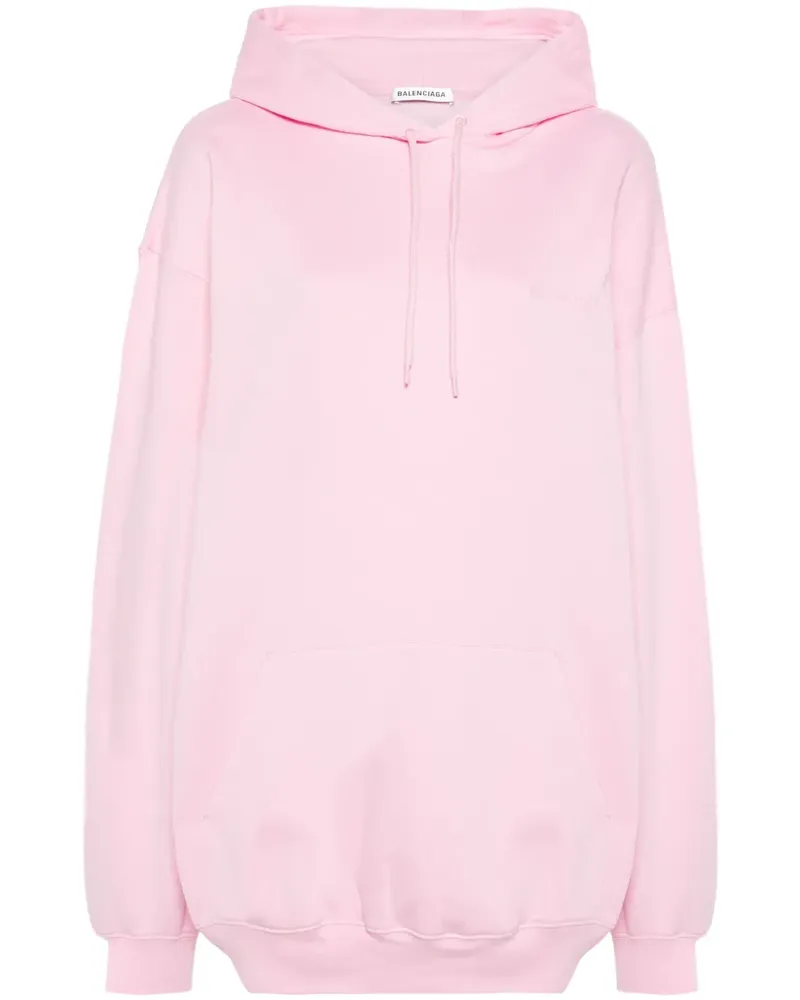 Balenciaga Hoodie mit Logo-Print - Rosa Rosa