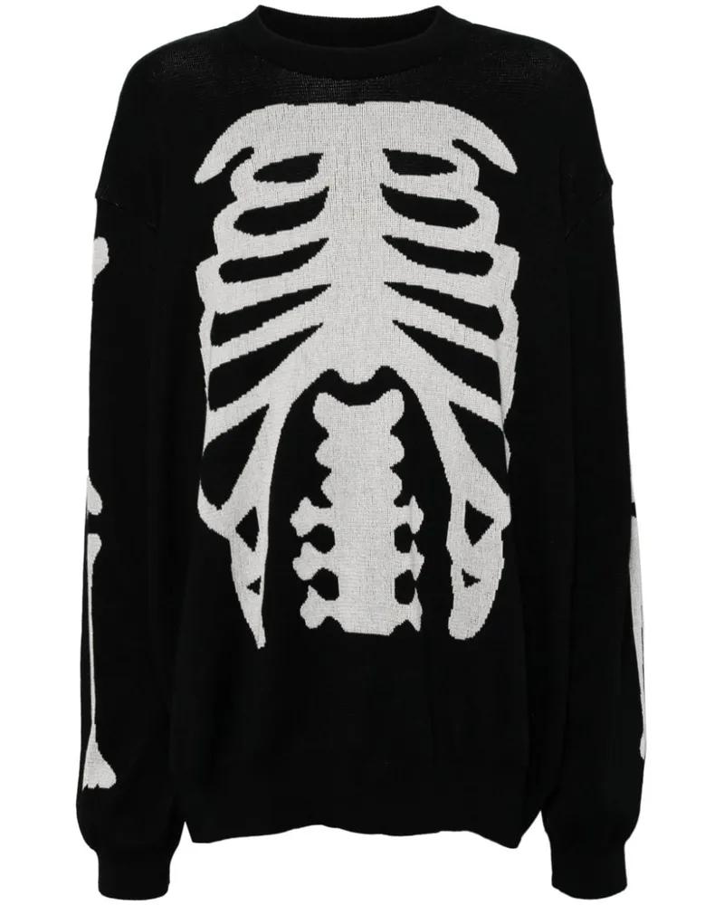 TheSoloIst Bone Sweatshirt mit Rundhalsausschnitt Schwarz