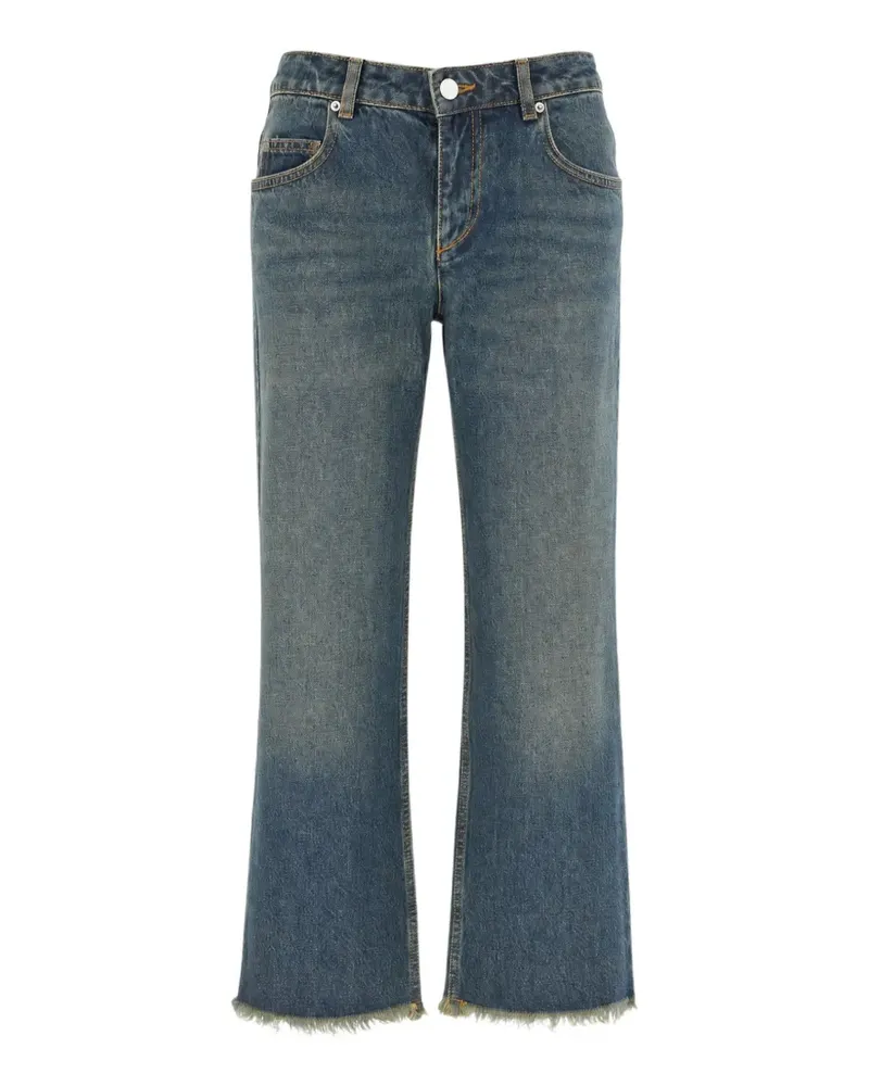 Isabel Marant faded-effect frayed jeans - Blau Blau