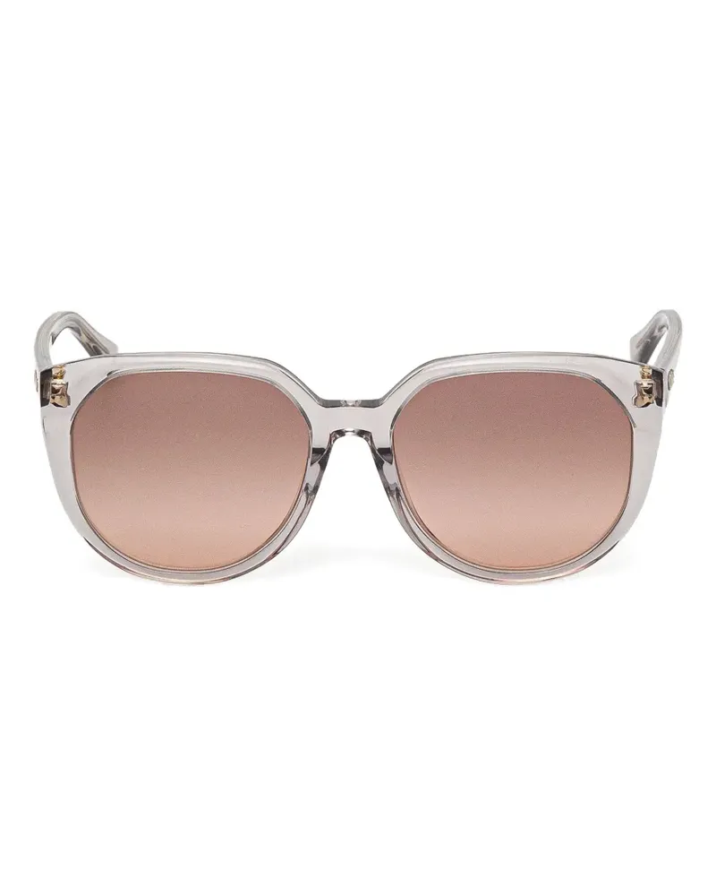 Chloé Sonnenbrille mit rundem Gestell - Weiß Weiß