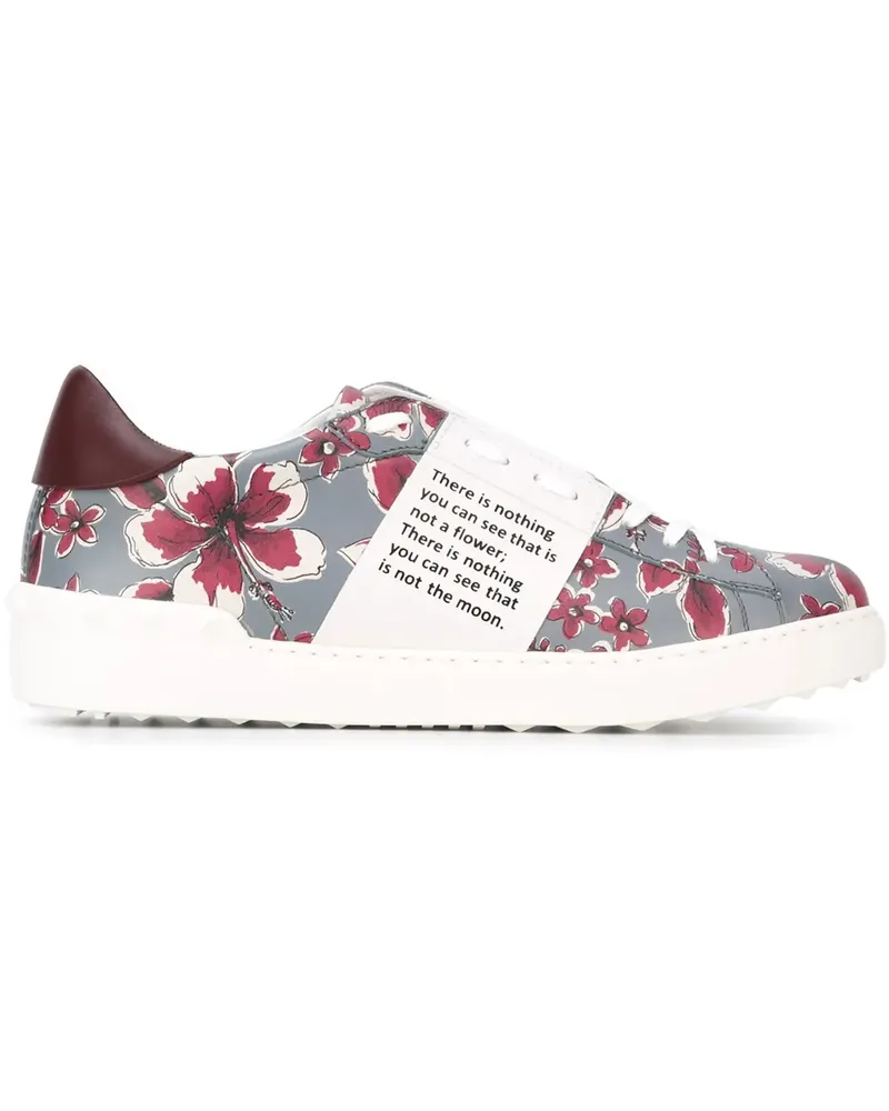 Valentino Garavani Open' Sneakers mit Blumen-Print - Mehrfarbig Mehrfarbig