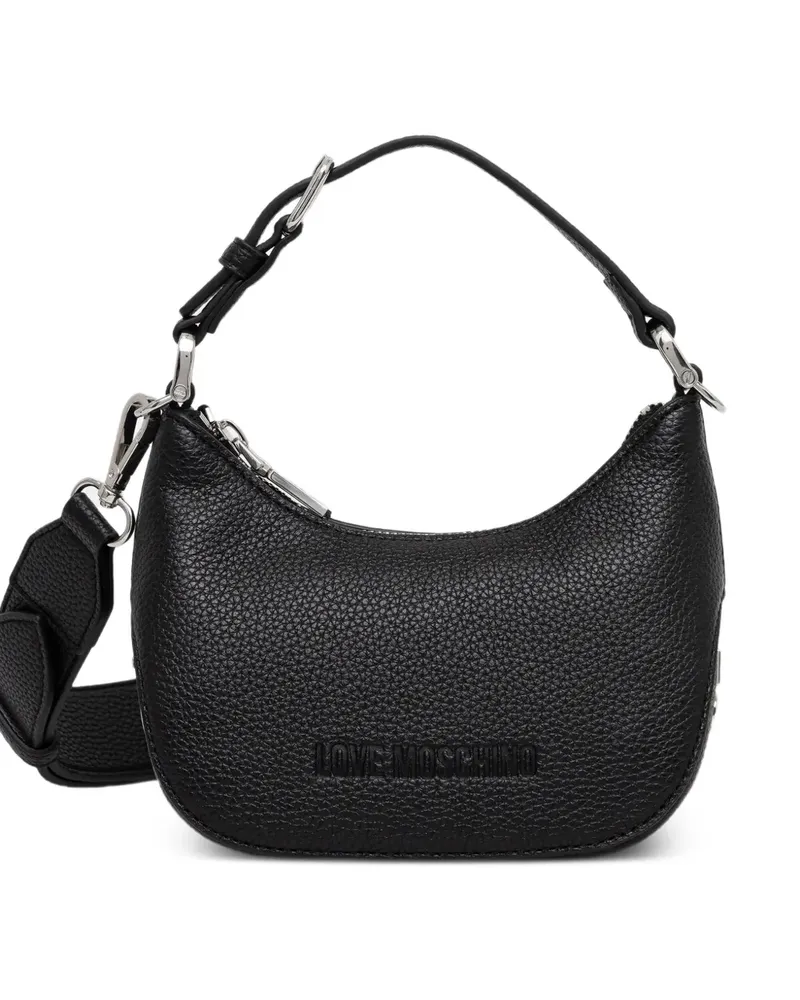 Moschino Mini-Tasche mit Logo-Detail - Schwarz Schwarz