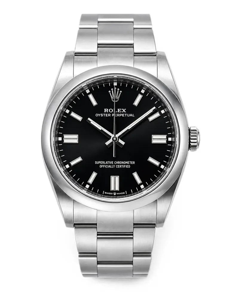 Rolex Oyster Perpetual Armbanduhr 36mm - Schwarz Schwarz