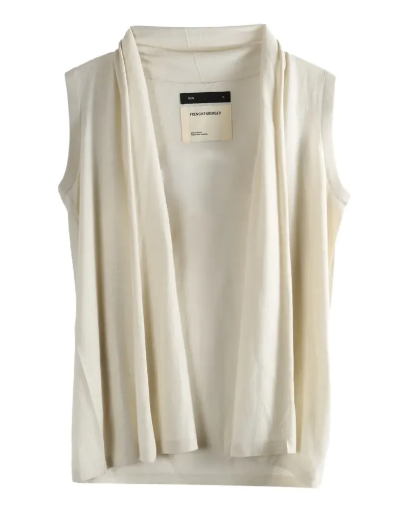 Frenckenberger T-Shirt mit Schalkragen - Nude Nude