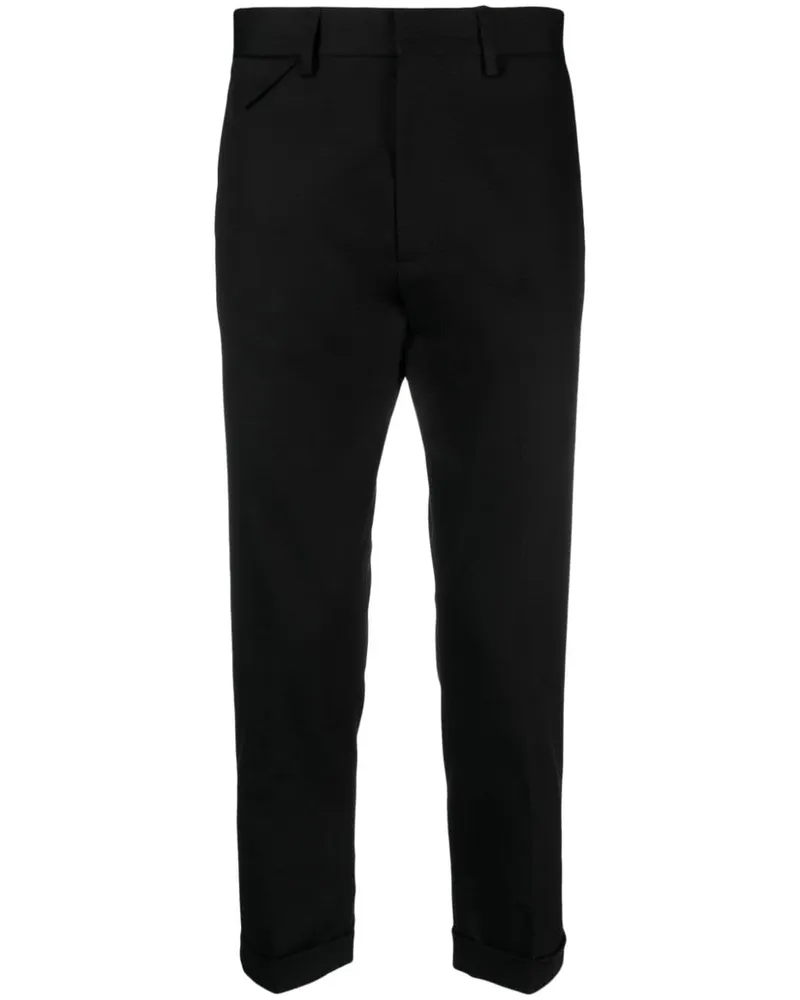 Low Brand Klassische Tapered-Hose Schwarz