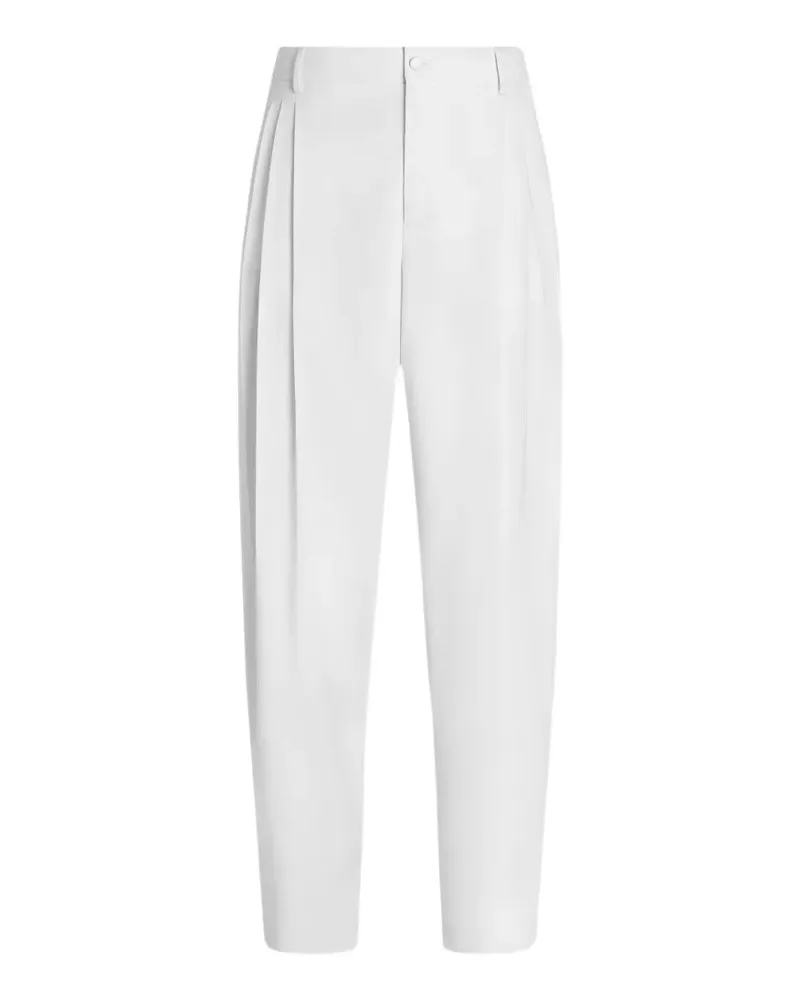 Dolce & Gabbana Hose mit Mikro-Rippung - Weiß Weiß
