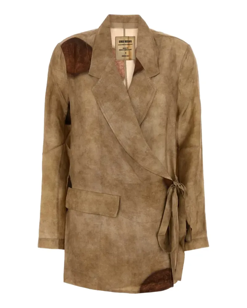 Uma Wang Khloe long-sleeves blazer - Braun Braun