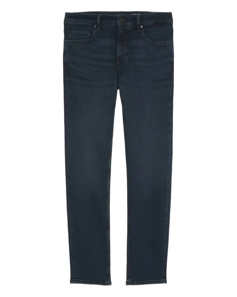 Marc O'Polo Jeans mit Gürtelschlaufen-Patch - Blau Blau