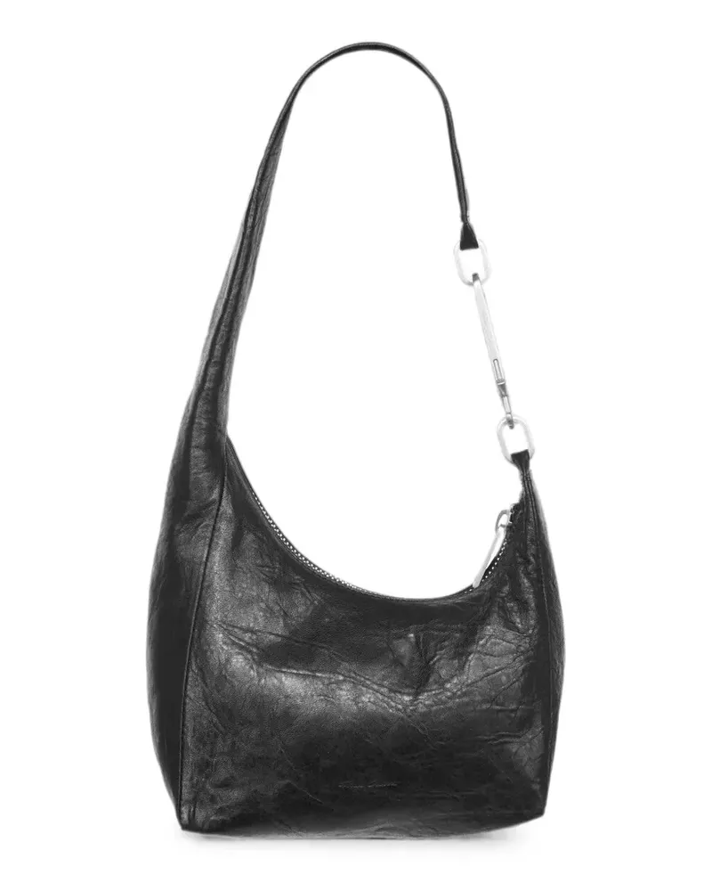 Rick Owens crinkled leather shoulder bag - Schwarz Schwarz