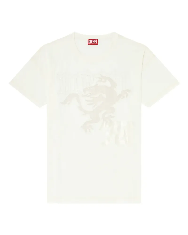 Diesel embroidered-patch T-shirt - Weiß Weiß