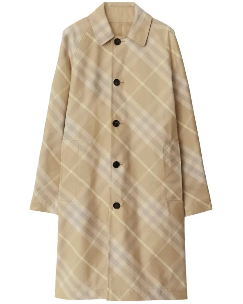 Burberry Wendbarer Car Mantel mit Karomuster - Nude Nude