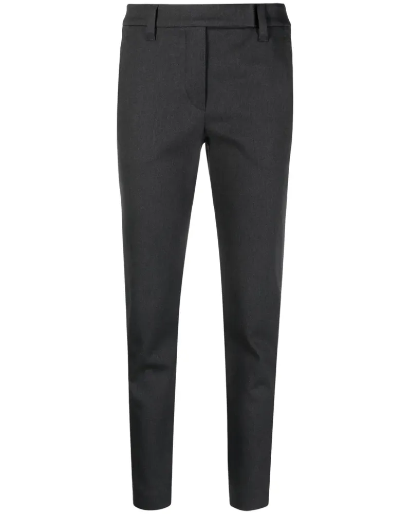 Brunello Cucinelli Halbhohe Cropped-Hose - Grau Grau