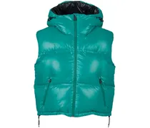 Daunenweste mit Kapuze - Blau