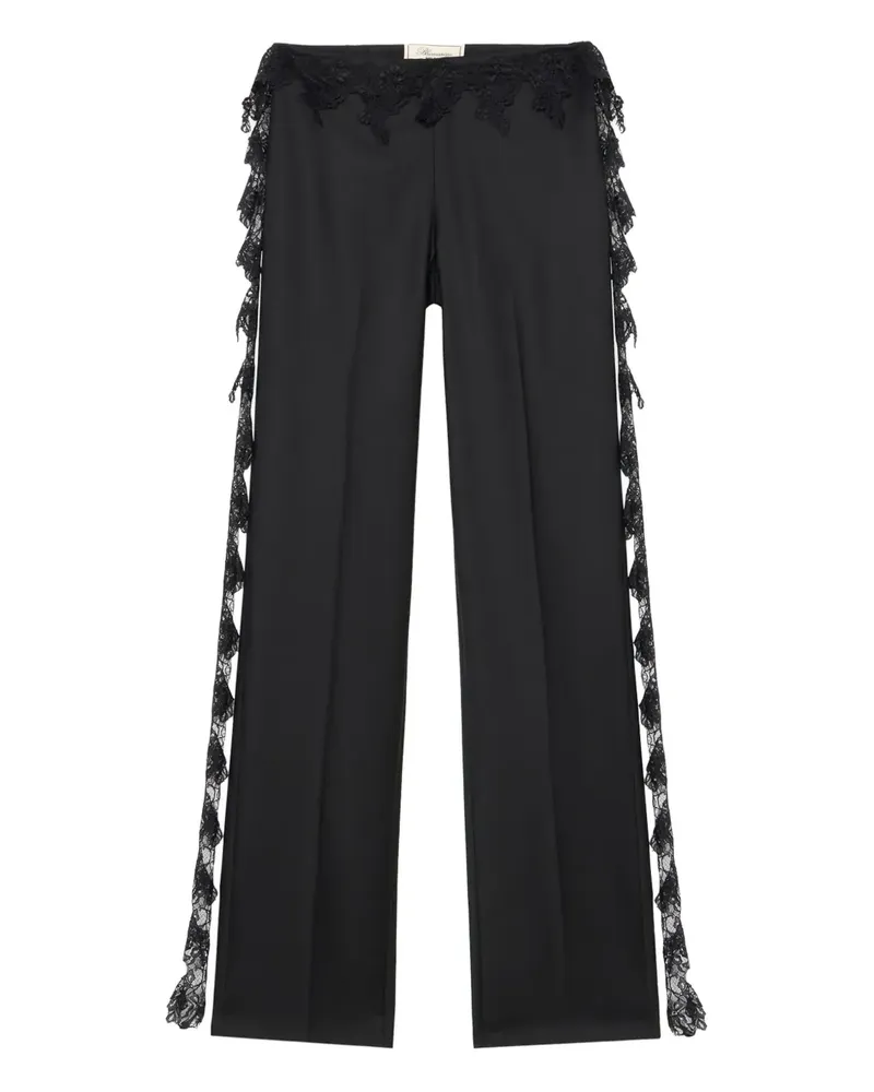 Blumarine Hose mit Spitzendetail - Schwarz Schwarz