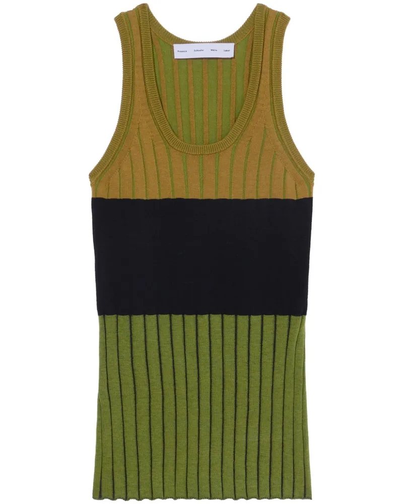 Proenza Schouler Geripptes Parker Tanktop Grün