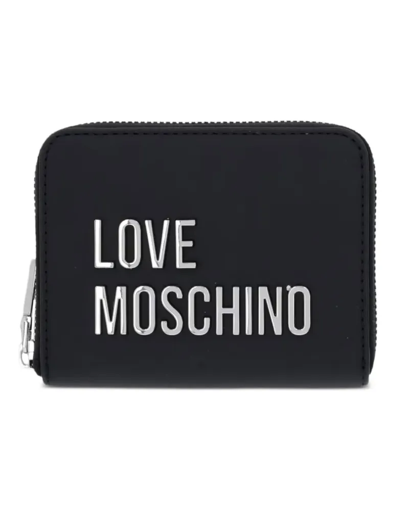 Moschino Portemonnaie mit Logo - Schwarz Schwarz