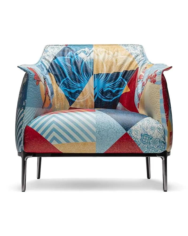 Poltrona Frau Archibald Delicate Balance Sessel - Blau Blau