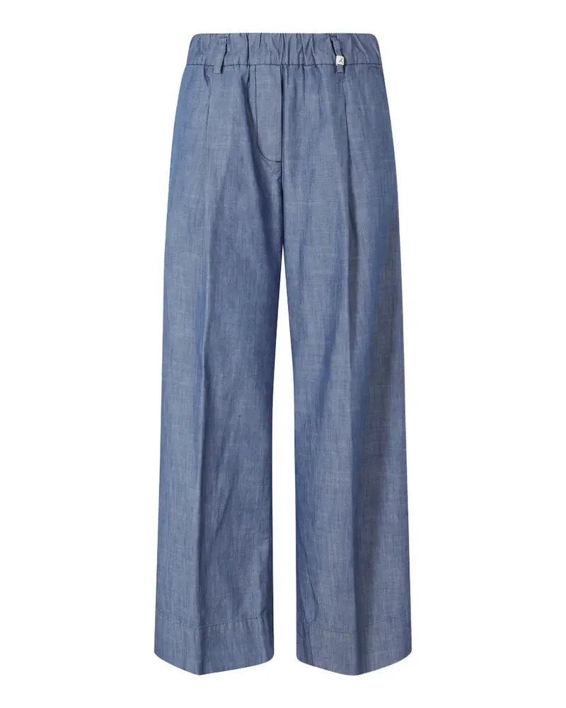 MYTHS elasticated-waistband straight trousers - Blau Blau
