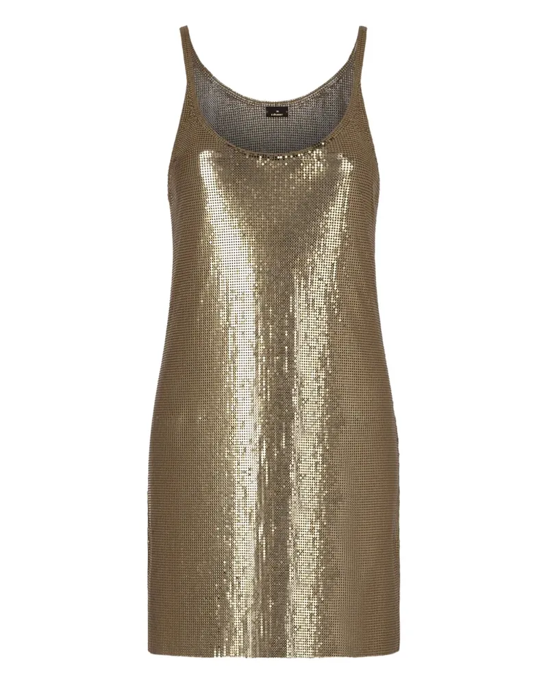 Paco Rabanne Minikleid mit Kettengeflecht-Verzierung - Gold Gold