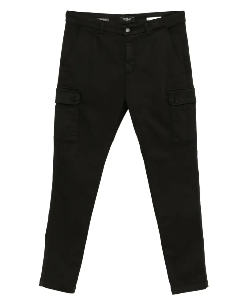 Replay Klassische Cargohose - Schwarz Schwarz