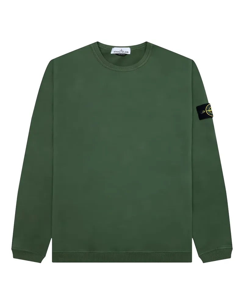 Stone Island Sweatshirt mit Kompass-Patch - Grün Grün